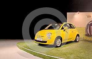 A new Fiat 500 presented on Tel-Aviv Motor Show