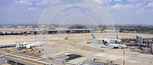 El Al, Israir and Air Europa Airlines Aircraft / Airplane In Ben Gurion Airport, Tel Aviv, Israel