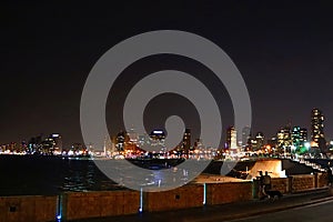 Tel Aviv, Israel. View from Jaffa at night