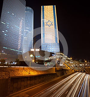 Tel Aviv at night