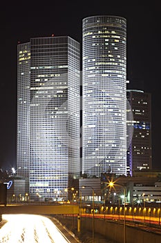 Tel Aviv night city
