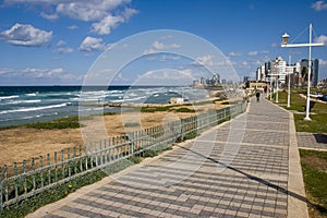 Tel-Aviv promenade photo