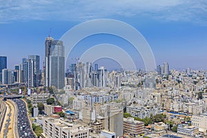 Tel Aviv And Ramat Gan Skyline  At Day, Israel