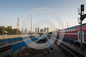 Tel Aviv university train station