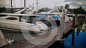 Telaga Harbour Marina with Yacht ,Marina for regional sightseeing