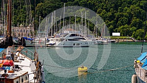 Telaga Harbour Marina with Yacht ,Marina for regional sightseeing & island transfer boats, including a shuttle to Koh Lipe,