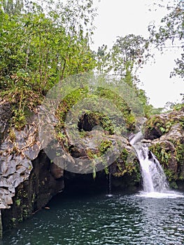 Telaga Sunyi, a popular lake and natural tourist spot in Baturaden, Banyumas, Central Java