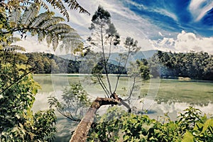 Telaga Warna lake photo