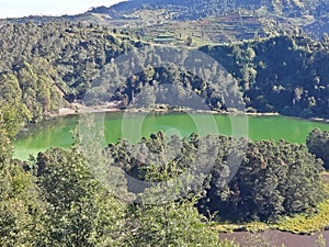 Telaga Warna Lake of Dieng Mountain