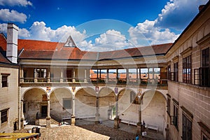 telc castle as nice czech architecture