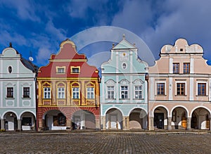 Telc cityscape in Czech Republic