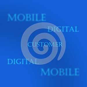 Telco Telecom mobile business blue texture customer concept