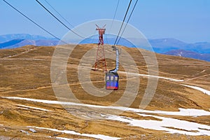Telecabine in Bucegi mountains