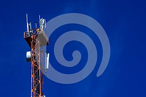 Telecom tower in the skies