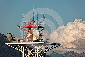 Telecommunication and broadcasting tower at Amerlugalpe