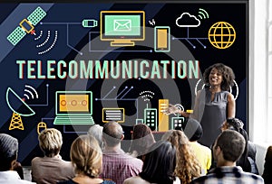 Telecommunication Connection Links Networking Concept