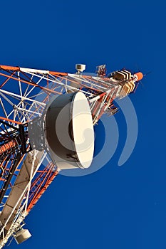 Telecommunication mast.