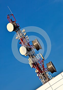 Telecommunication mast.