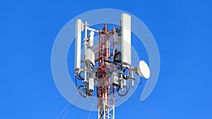 Telecommunication mast antenna GSM (5G, 4G).