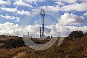 Telecommunication mast on Esk Mountain