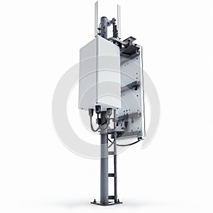 Telecommunication pole of 4G and 5G cellular. Base Station or Base Transceiver Station. Wireless Communication Antenna