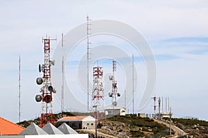 Telecommunication and radar near Foia, Portugal