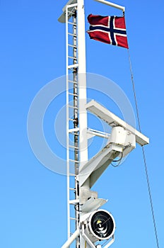 Telecommunication radar ship