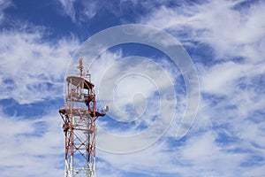 Telecommunication technology, Telecom tower mast or antenna for mobile cellular gsm telephony internet network wifi used to