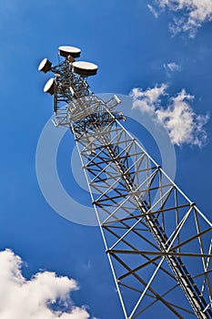 Telecommunication tower.