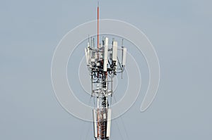 Telecommunication Tower.Cell Phone Signal Tower