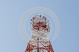 Telecommunication Tower.Cell Phone Signal Tower