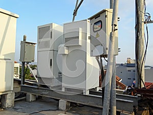 Telecommunication tower control center, internet network