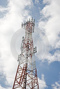Telecommunication tower of 4g 5g mobile phoe photo