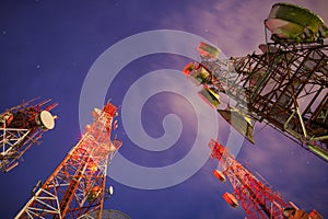 Telecommunication tower photo