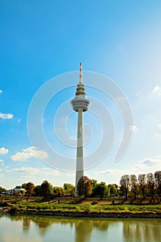 Telecommunication tower in Mannheim