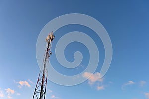 Telecommunication tower mast TV antennas wireless technology