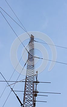 Telecommunication tower mast TV antennas wireless technology