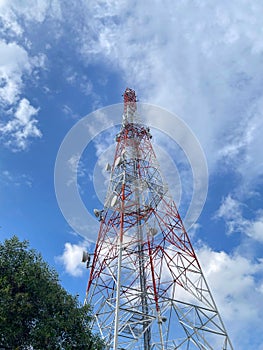 Technology and communication concept.