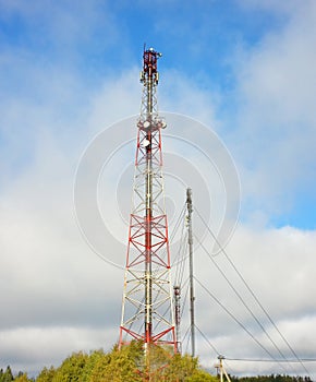 Telecommunication tower in rural areas