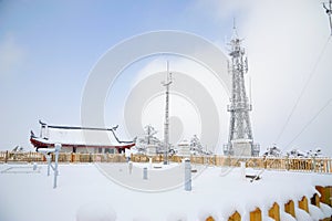 Telecommunication tower and weather station