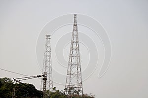 Telecommunication towers with no TV antennas