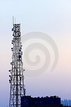 telecommunication towers used for communication lines
