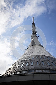 Telecommunication transmitters tower on Jested, Liberec Czech Republic