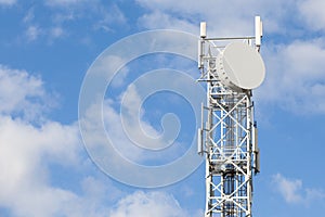 Telecommunications antenna tower for radio, television and telep