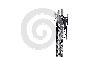 Telecommunications antennas, radios and satellite communication technology Telecommunications industry. Mobile network or 4g