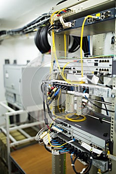 Telecommunications hardware plugged