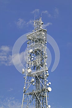 Telecommunications mast.