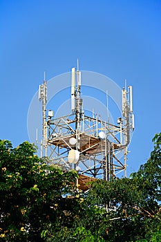 Telecommunications mast, Crete.
