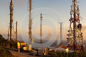 Telecommunications masts