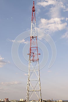 Telecommunications tower.